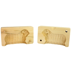 Hand Carved Wooden Butter Mold - Ram. Made in Zakopane this two part mold is still in use in the villages and farms of southern Poland. Since this is the old fashioned method it takes a little more skill to use than the plastic form.