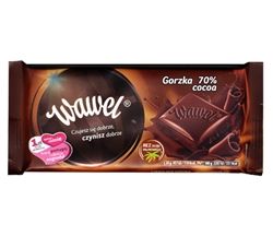 At Wawel, our tradition of chocolate making dates back through generations.  Delicious Polish dark chocolate.