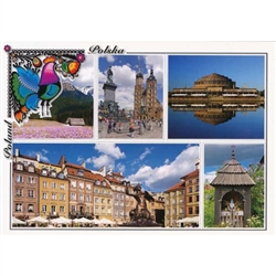Polish full color glossy post cards are perfect for those school heritage projects. Scenes from around Poland including:
Zakopane - Zakopane
Cracow - Krakow
Wroclaw - Wroclaw
Warsaw - Warszawa
Wayside Shrine - Przydrozna Kapliczka
