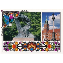 Polish full color glossy post cards are perfect for those school heritage projects. Scenes from around Poland including:
Chopin's Monument - Pomnik Chopina
Warsaw - Castle Square - Plac Zamkowy