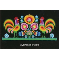 A great example of a traditional Lowicz papercut by Polish folk artist, Maria Ciechanska.