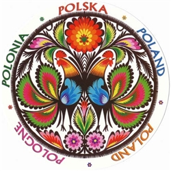 A great example of a traditional round Lowicz papercut.