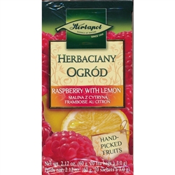 Another delightful and all-natural Polish tea made with Raspberry fruit (50%), Hibiscus flower, Lemon peel (10%), aromas.