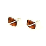 Cognac Amber Cuff Links