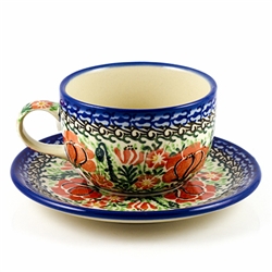 Designed and signed  by Lucyna Lenkiewicz. The artist has been connected with the Artistic Handicraft Cooperative "Artistic Ceramics and Pottery" since 1998.  Since 2002 she has been a pattern designer. Signature Series Pattern: U1669