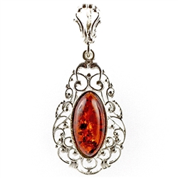 Artistic Amber Pendant