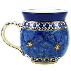 Polish Pottery 11 oz. Bubble Mug. Hand made in Poland. Pattern U408C designed by Jacek Chyla.