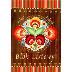 Polish Wycinanki Folk Note Pad - Folk Blok Listowy