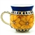 Polish Pottery 16 oz. Bubble Mug. Hand made in Poland. Pattern U408b designed by Jacek Chyla.