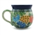 Polish Pottery 11 oz. Bubble Mug. Hand made in Poland. Pattern U2211 designed by Teresa Liana.