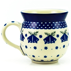 Polish Pottery 11 oz. Bubble Mug. Hand made in Poland. Pattern U93 designed by Maria Ciszewska.