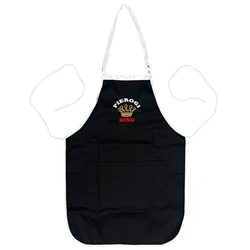 A perfect gift for that special "Pole"! A black kitchen apron, with the words: "Pierogi King" embroidered on the front panel. Great for indoor use or that summer barbecue. Note that the latest shipment has the crown in gold thread.