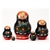 This adorable, small nesting doll is brightly and deftly painted with a wonderful poppy pattern on each doll.  The color at the bottom of the bases vary and we cannot guarantee any particular color.  5 pieces