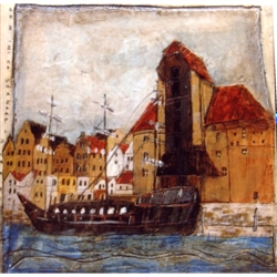 Artistic Ceramic Tile - Gransk Granary