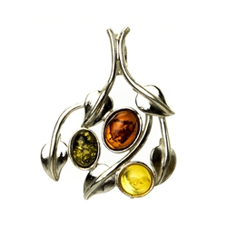 Multi Color Amber Pendant