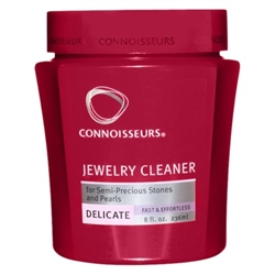 Formulated to gently clean and revive brilliance to delicate jewelry, our Delicate Jewelry Cleaner is
the ideal jewelry cleaning solution for semi-precious stones, such as pearls, opal, coral, onyx, turquoise, costume jewelry and of course amber.