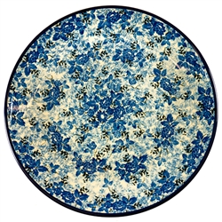 Polish Pottery 10.5" Dinner Plate. Hand made in Poland. Pattern U4640 designed by Maria Starzyk.