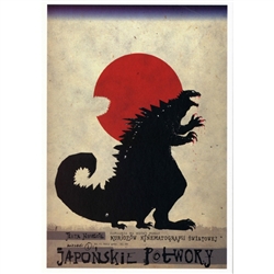 Polish poster designed by artist Ryszard Kaja. It has now been turned into a post card size 4.75" x 6.75" - 12cm x 17cm.