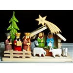 Polish Hand Painted Nativity Creche Set