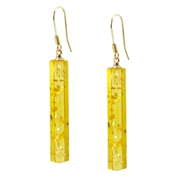 Very elegant pilaster shaped columns of citrine amber.