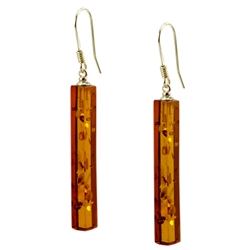 Very elegant pilaster shaped columns of cherry amber.