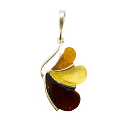 Multi Color Amber Pendant "Angel"