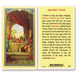 Apostles' Creed - Holy Card. Plastic Coated. Picture is on the front, text is on the back of the card.