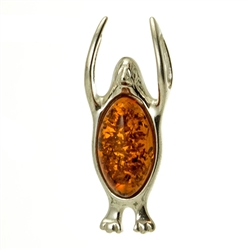 Hand made with Sterling Silver detail Amber (Bursztyn in Polish) is fossilized tree sap that dates back 40 million years. It comes from all around the world, but the highest quality and richest deposits are found around the Baltic Sea.