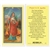 St. Agatha - Holy Card.  Plastic Coated. Picture is on the front, text is on the back of the card.