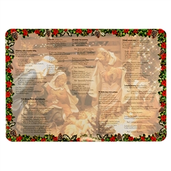 Large and colorful two sided plasticized placemat with the words to 15 of the best Polish Christmas carols (in Polish). Perfect for the Christmas season and especially for your Christmas Eve Wigilia Dinner. Size 16" x 11.5" - 41cm x 29cm