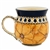 Polish Pottery 6 oz. Bubble Mug. Hand made in Poland. Pattern U408B designed by Jacek Chyla.