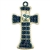 Polish Pottery Cross 7.5". Hand made in Poland and artist initialed.