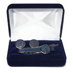 Polish Army Air Force Cuff Links and Tie Bar Set (Hussar
