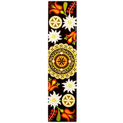 This is a beautiful Tatry mountain pattern printed on a bookmark.