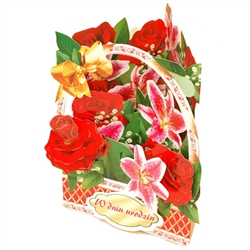 Greeting Card for Multiple Occasions. There is a slot on the front of this beautiful card that you can adjust to the occasion! Greeting on the inside varies but are suitable for all occasions; each comes with a slide for the slot