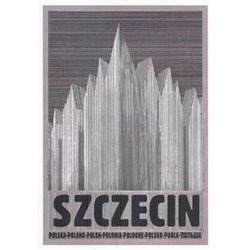 Polish poster designed in 2015 by artist Ryszard Kaja to promote tourism to Poland.
Szczecin Philharmonic, or the Mieczyslaw Karlowicz Philharmonic Orchestra founded in 1948. It has now been turned into a post card size 4.75" x 6.75" - 12cm x 17cm.