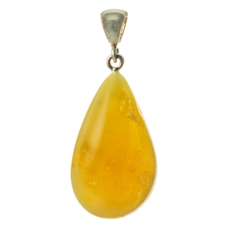 Baltic amber with Sterling Silver detail.