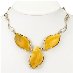 Beautiful milky amber framed in sterling silver.