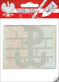 PW (Polska Walczacja - Fighting Poland) was the symbol of the Polish Home Army which fought its largest battles during the Warsaw Uprising in 1944. This raised flexible plastic car sticker is approx. 3" x 3.5".