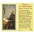 St. Ignatius Loyola - Holy Card.  Holy Card Plastic Coated. Picture is on the front, text is on the back of the card.