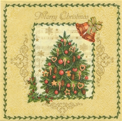 Polish Folk Art Luncheon Napkins (package of 20) - "Folk Tree"  Three ply napkins with water based paints used in the printing process.