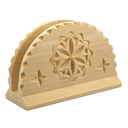 Made in Zakopane this type of four piece napkin holder is still in use in the villages and farms of southern Poland. Made of seasoned linden wood.