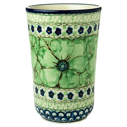 Polish Pottery 11 oz. Tumbler. Hand made in Poland. Pattern U408A designed by Jacek Chyla.