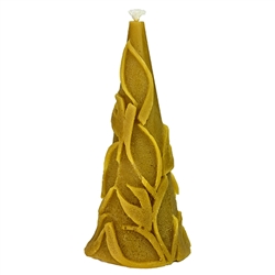 This beeswax candle is hand made by the residents of Dom Teczowy, a home for the mentally impaired located in Sopot, Poland. Your purchase helps to support the Dom Teczowy Foundation that provides the care for the residents.