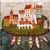 Artistic Ceramic Tile - Mazury Lake Region Town