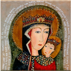 Artistic Ceramic Tile - Our Lady Of Bochnia (Bochenska)