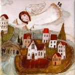 Artistic Ceramic Tile - Angel On High