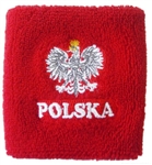 Attractive stretch terry cloth wrist band featuring the Polish Eagle above the word "Polska" (Poland).


*WARNING: Choking Hazard--Small Parts
 Not for children under 3 yrs.