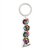 Attractive rubber key chain featuring a Lowicz rooster pattern.