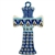 Polish Pottery 7.5" Cross. Hand made in Poland and artist initialed.